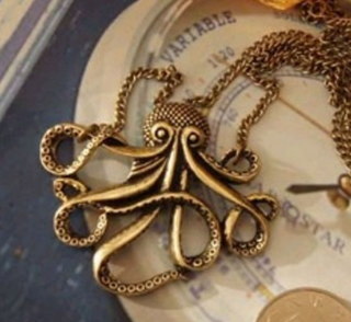 BOHO náhrdelník chobotnice